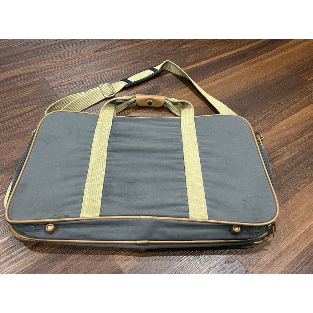 Vintage‎ Samsonite Canberra Suit Case Garment Duffle Bag Folding Straps